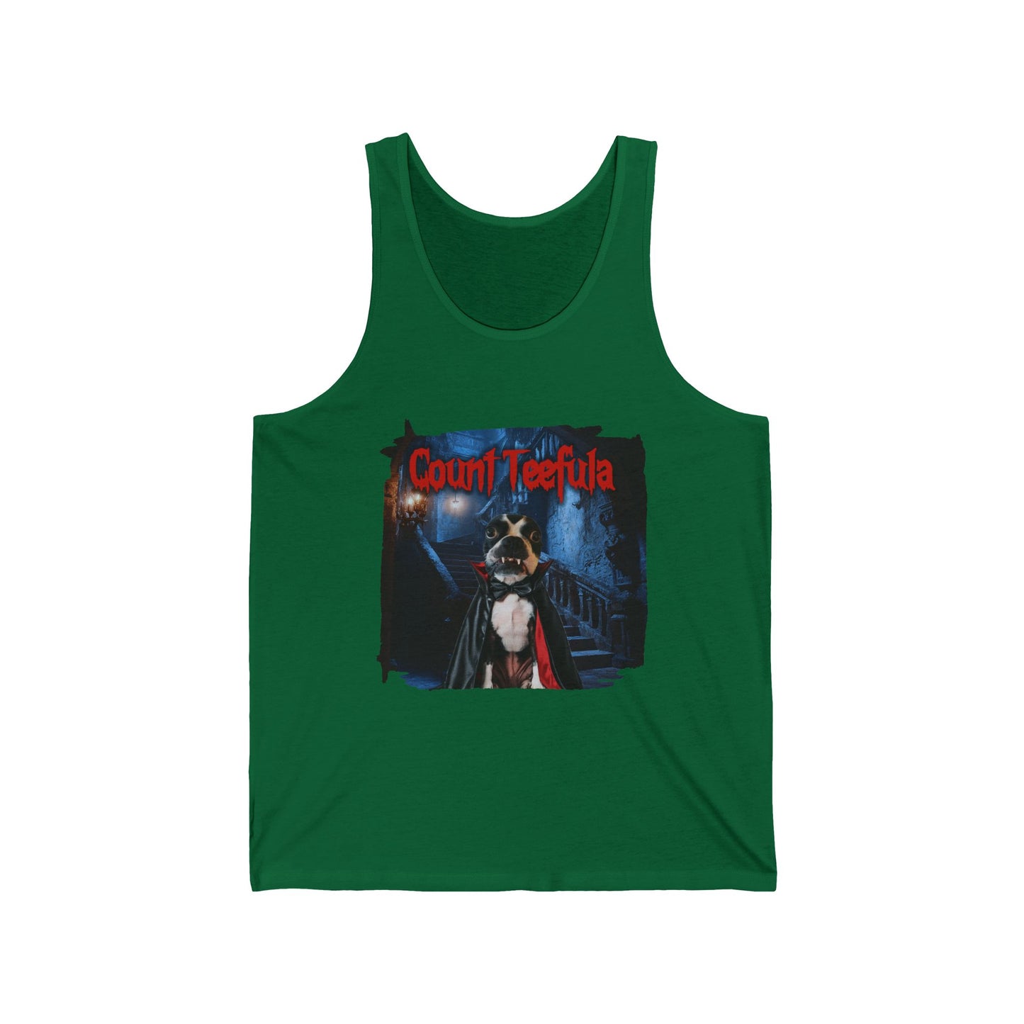 Count Teefula Unisex Tank Top: Gothic Elegance