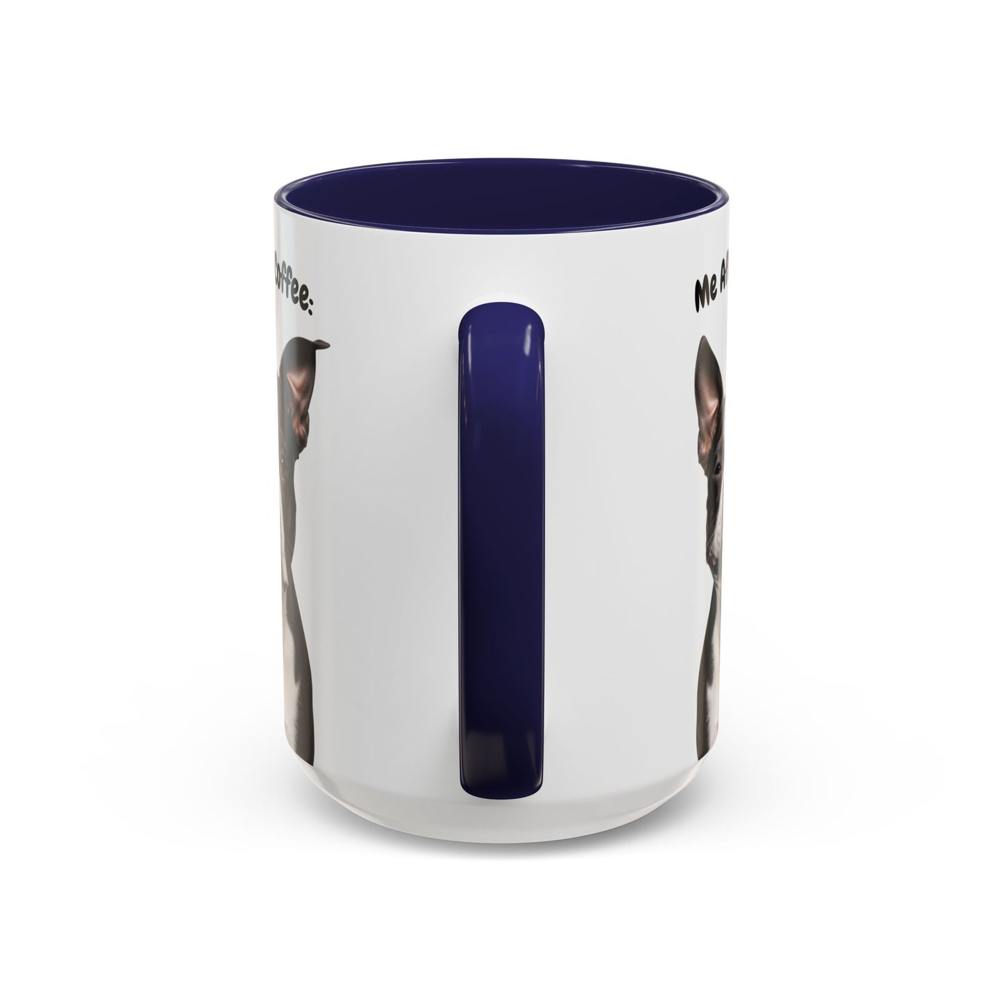 Funny Boston Terrier Coffee Mug – Me Before Coffee / Me After Coffee – Cute Boston Teeth Design – Teefers Original