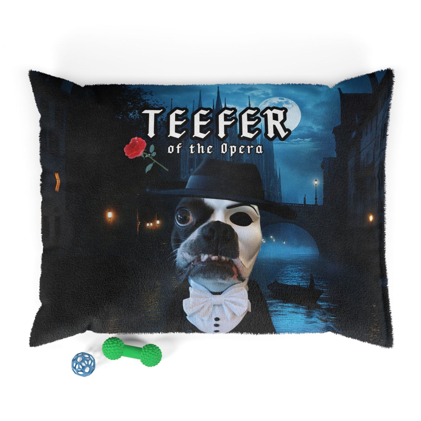 Teefer of the Opera Phantom's Repose Dog Bed