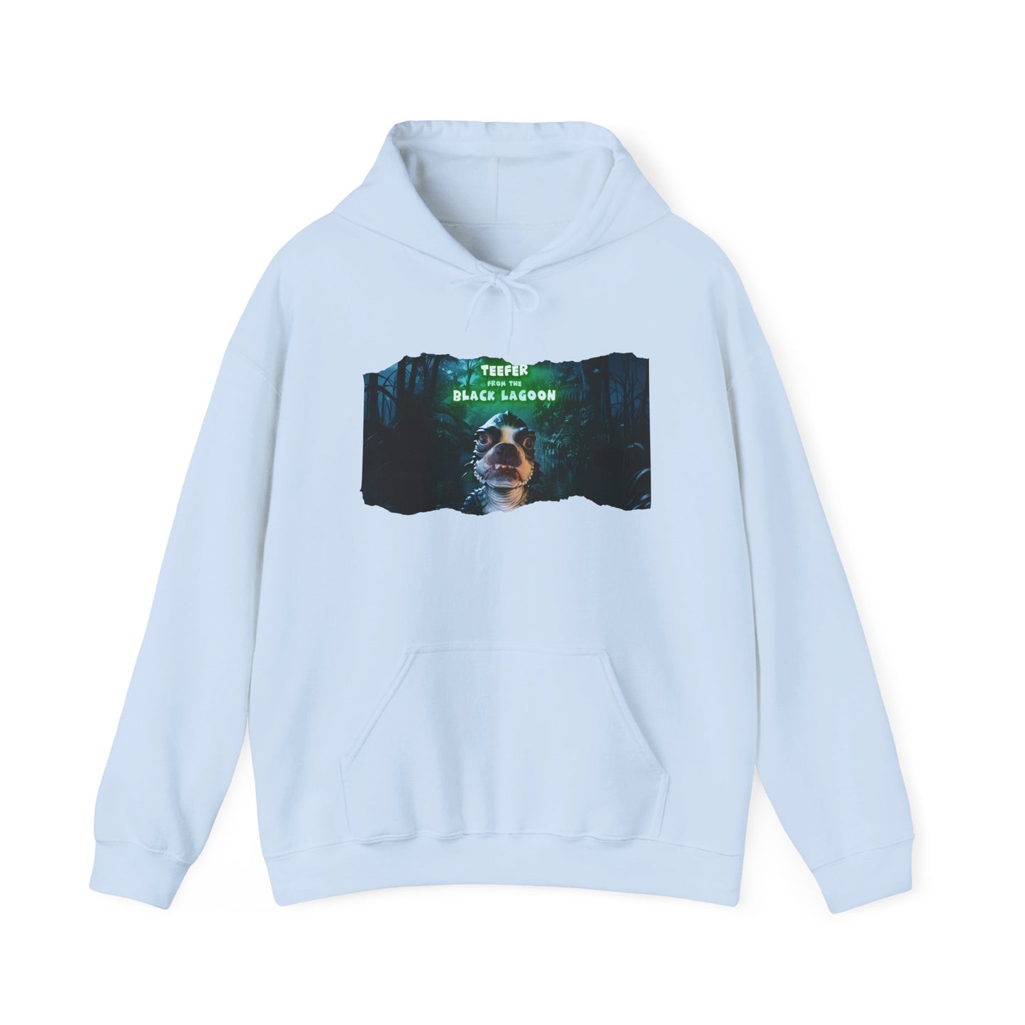 Teefer from the Black Lagoon Unisex Pullover Hoodie: Mystical Waters Comfort