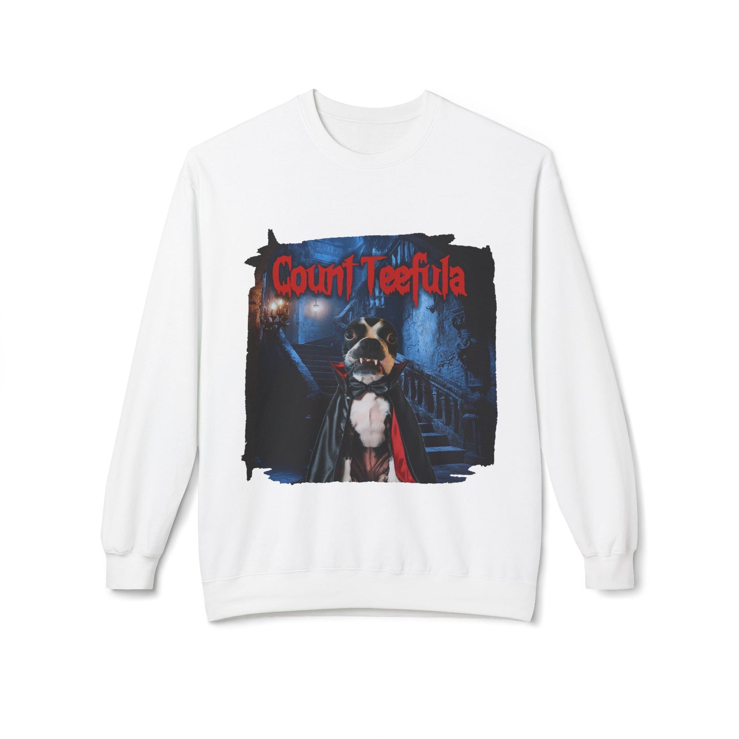 Count Teefula Crewneck Sweatshirt: Gothic Coziness