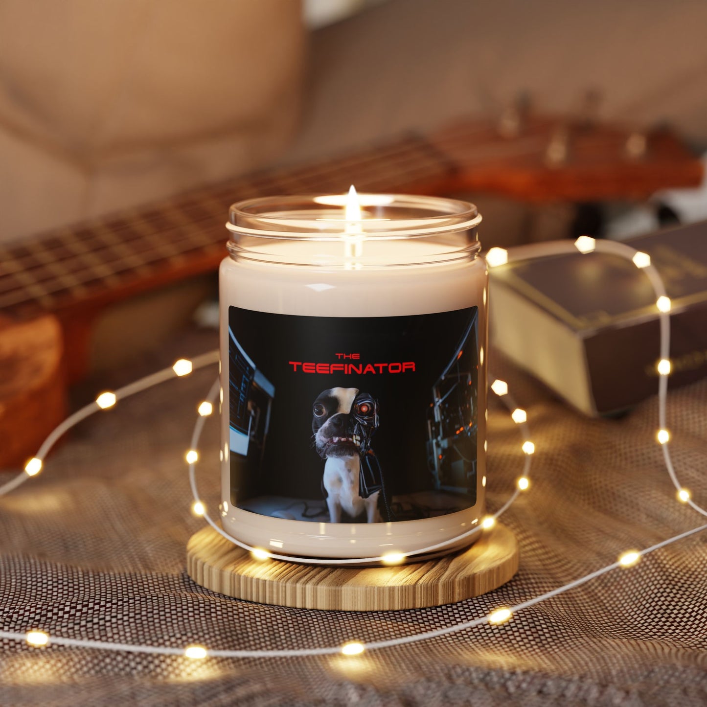 The Teefinator Scented Candle: Future Glow