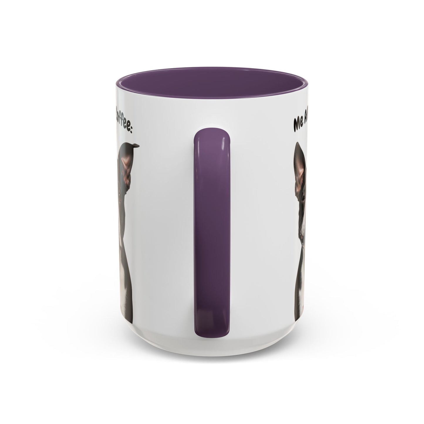 Funny Boston Terrier Coffee Mug – Me Before Coffee / Me After Coffee – Cute Boston Teeth Design – Teefers Original