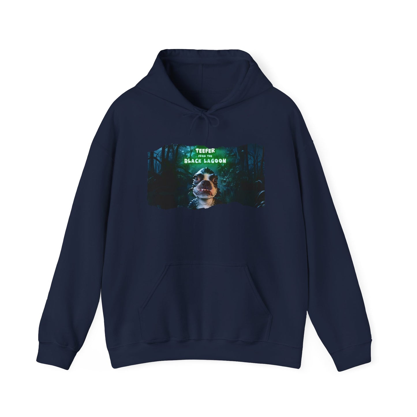 Teefer from the Black Lagoon Unisex Pullover Hoodie: Mystical Waters Comfort