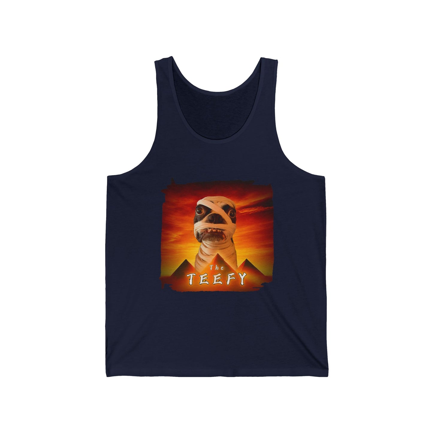The Teefy Unisex Tank Top: Mummy's Casual Charm