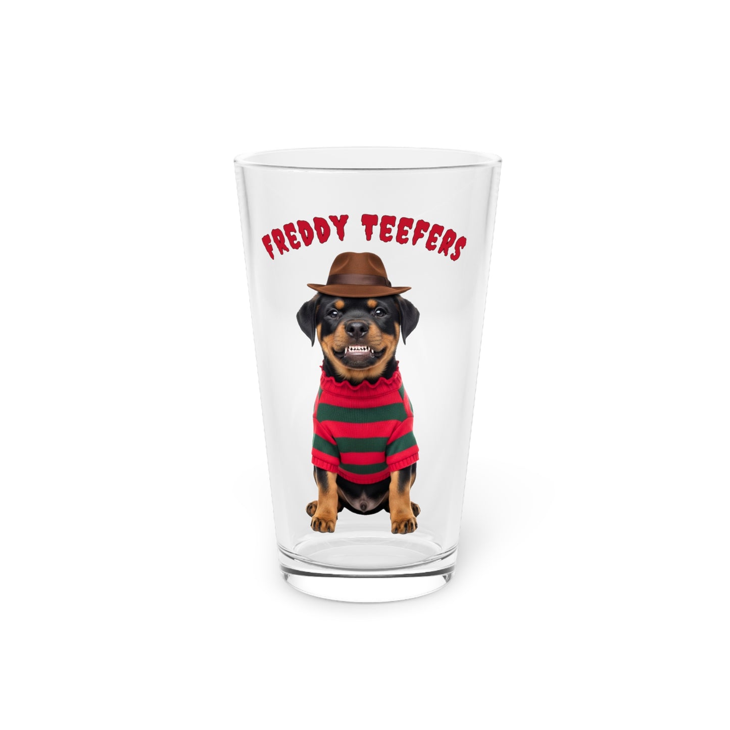 Rottweiler Halloween Pint Glass – Freddy Teefers