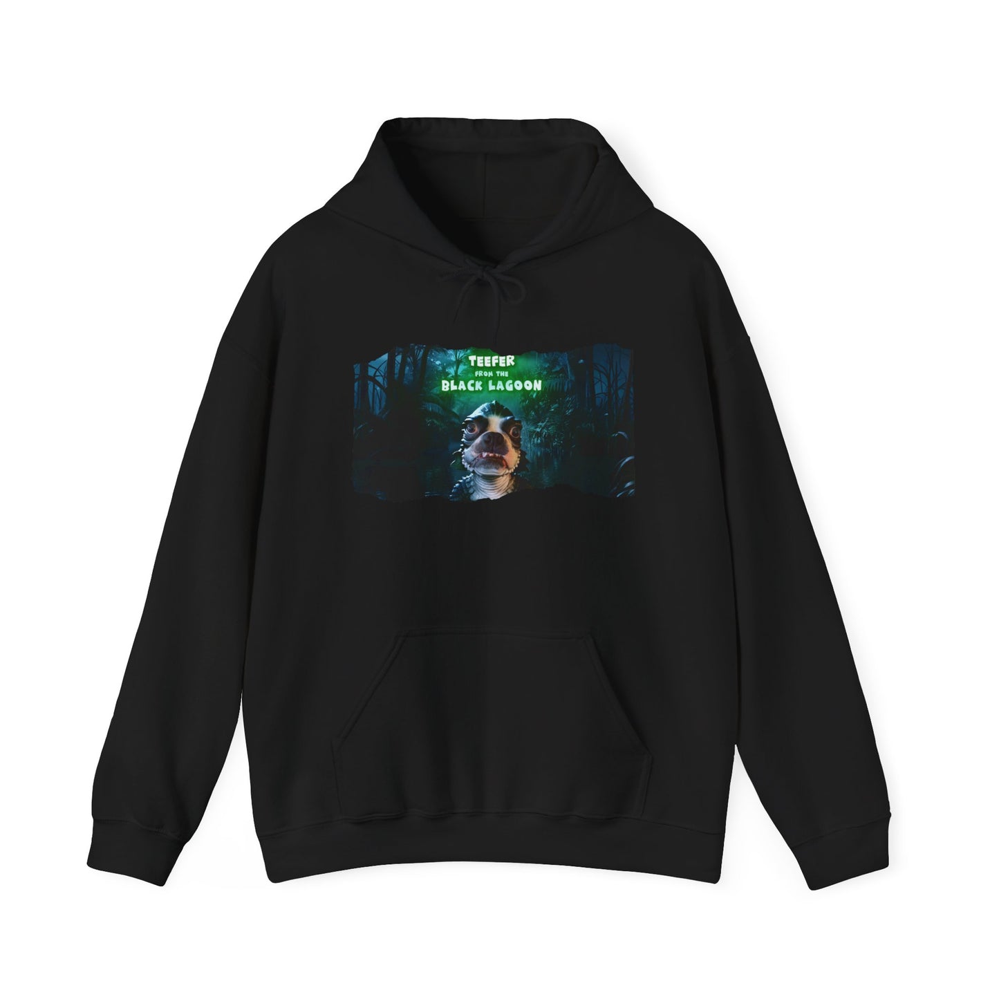 Teefer from the Black Lagoon Unisex Pullover Hoodie: Mystical Waters Comfort