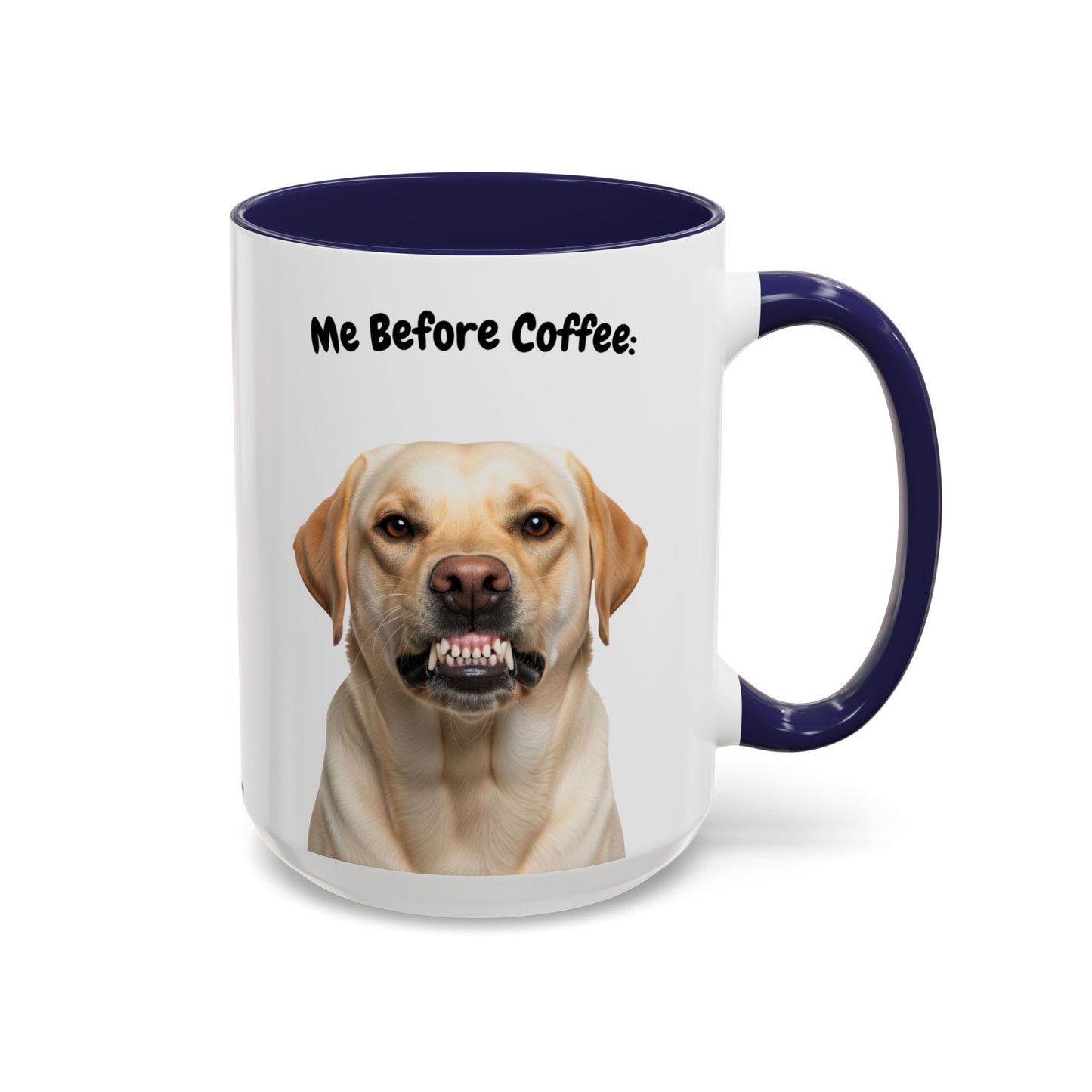 Funny Labrador Retriever Coffee Mug – Me Before Coffee / Me After Coffee – Cute Lab Teeth Design – Teefers Original