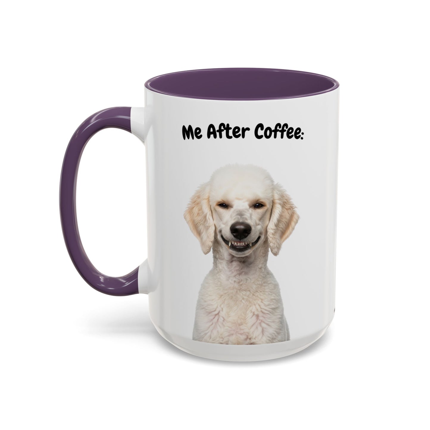 Funny Poodle Coffee Mug – Me Before Coffee / Me After Coffee – Cute Poodle Teeth Design – Teefers Original