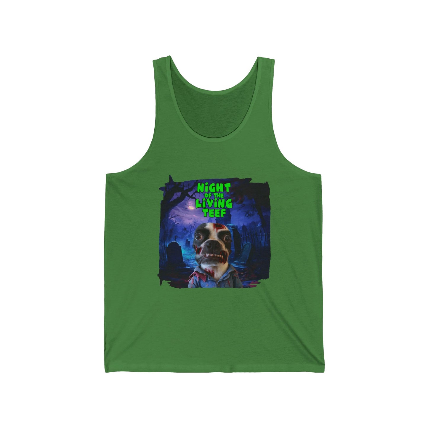 Night of the Living Teef Unisex Tank Top: Zombie Chill