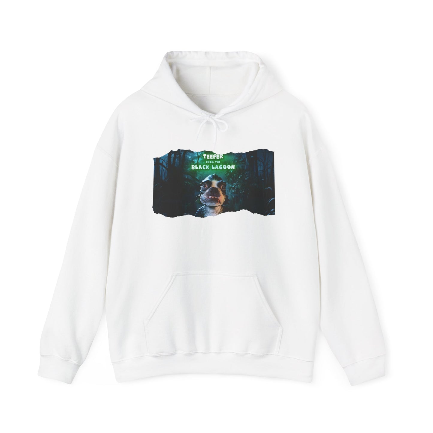 Teefer from the Black Lagoon Unisex Pullover Hoodie: Mystical Waters Comfort