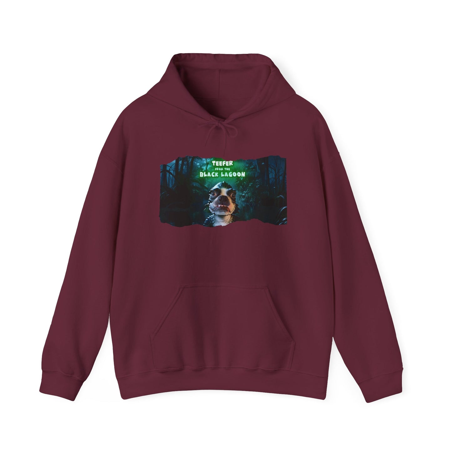 Teefer from the Black Lagoon Unisex Pullover Hoodie: Mystical Waters Comfort