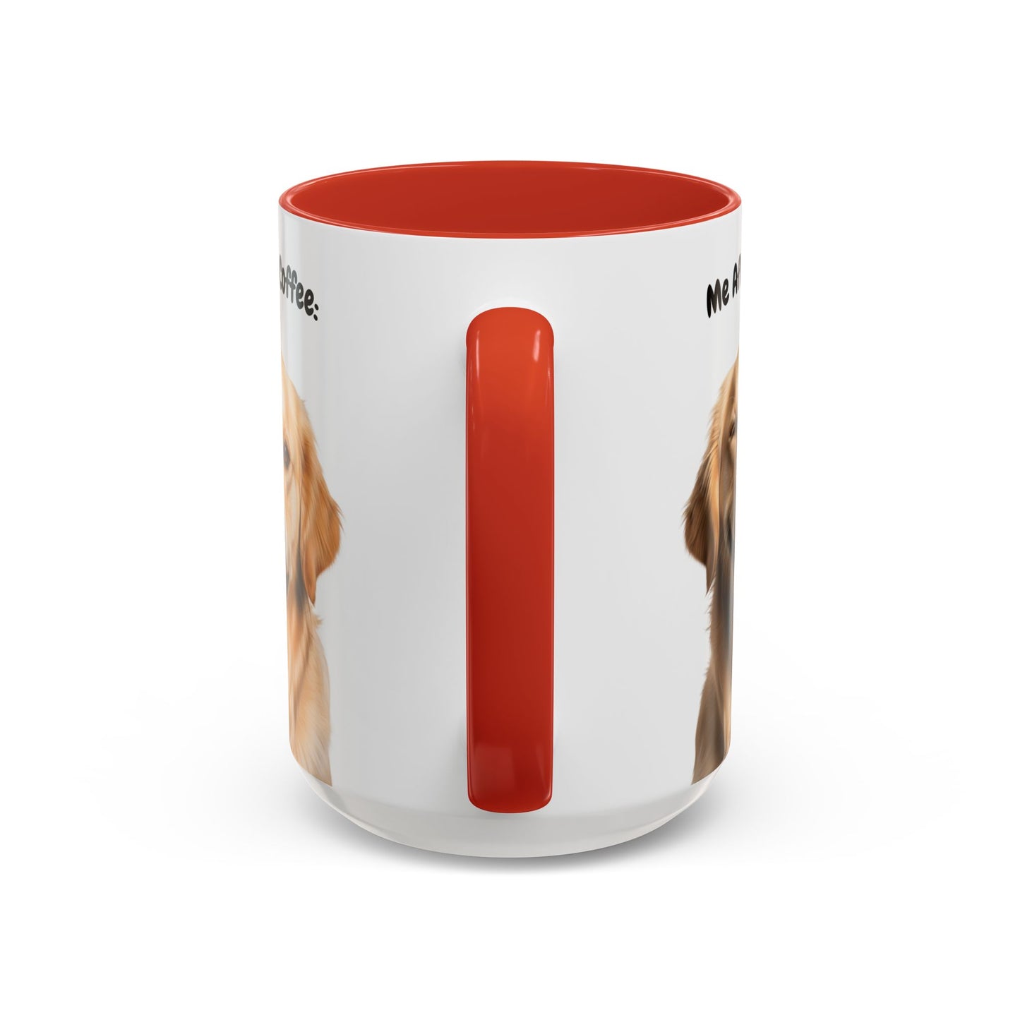 Funny Golden Retriever Coffee Mug – Me Before Coffee / Me After Coffee – Cute Golden Teeth Design – Teefers Original