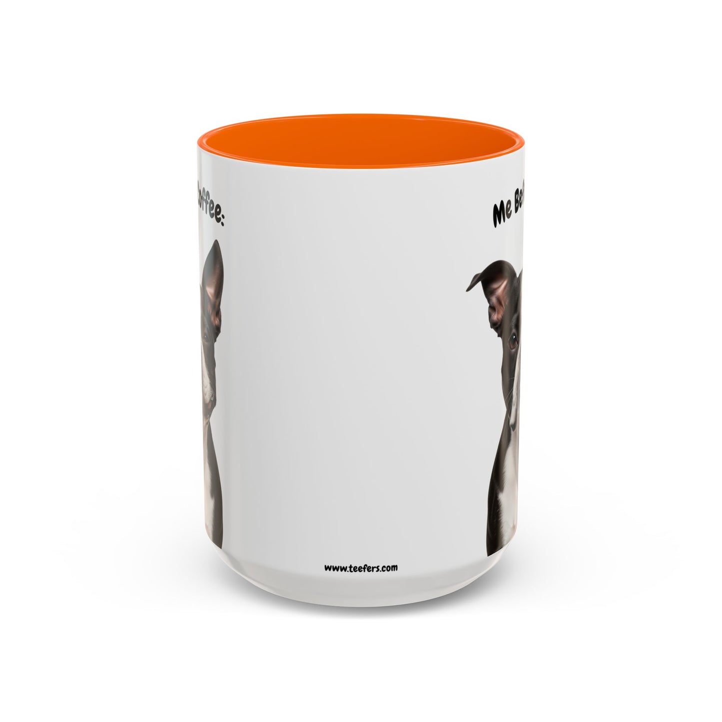Funny Boston Terrier Coffee Mug – Me Before Coffee / Me After Coffee – Cute Boston Teeth Design – Teefers Original