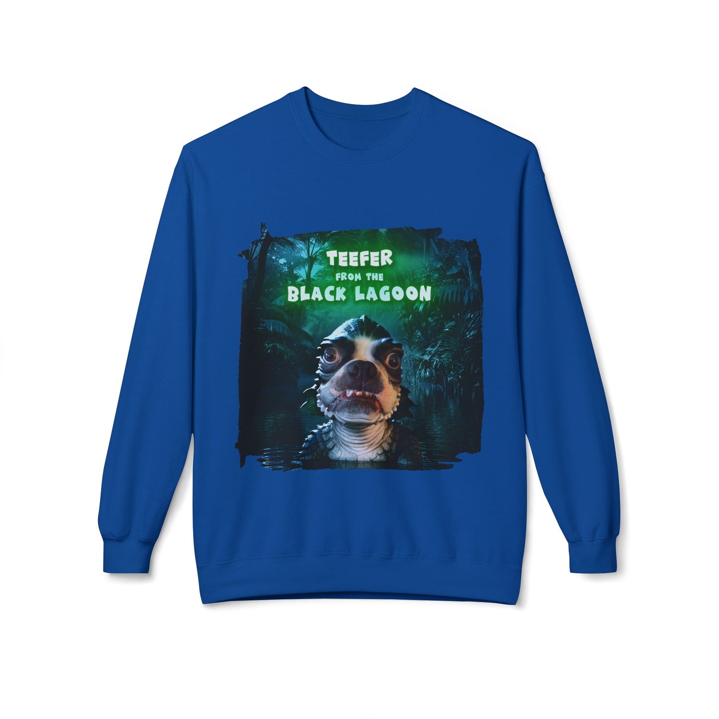 Teefer from the Black Lagoon Crewneck Sweatshirt: Lagoon Depths Comfort