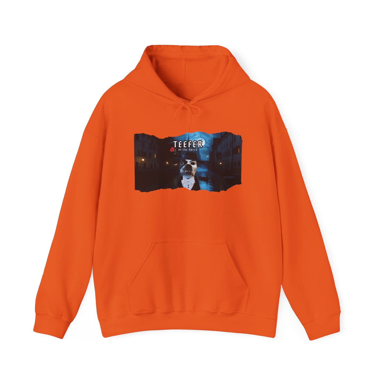 Teefer of the Opera Unisex Pullover Hoodie: Phantom Warmth