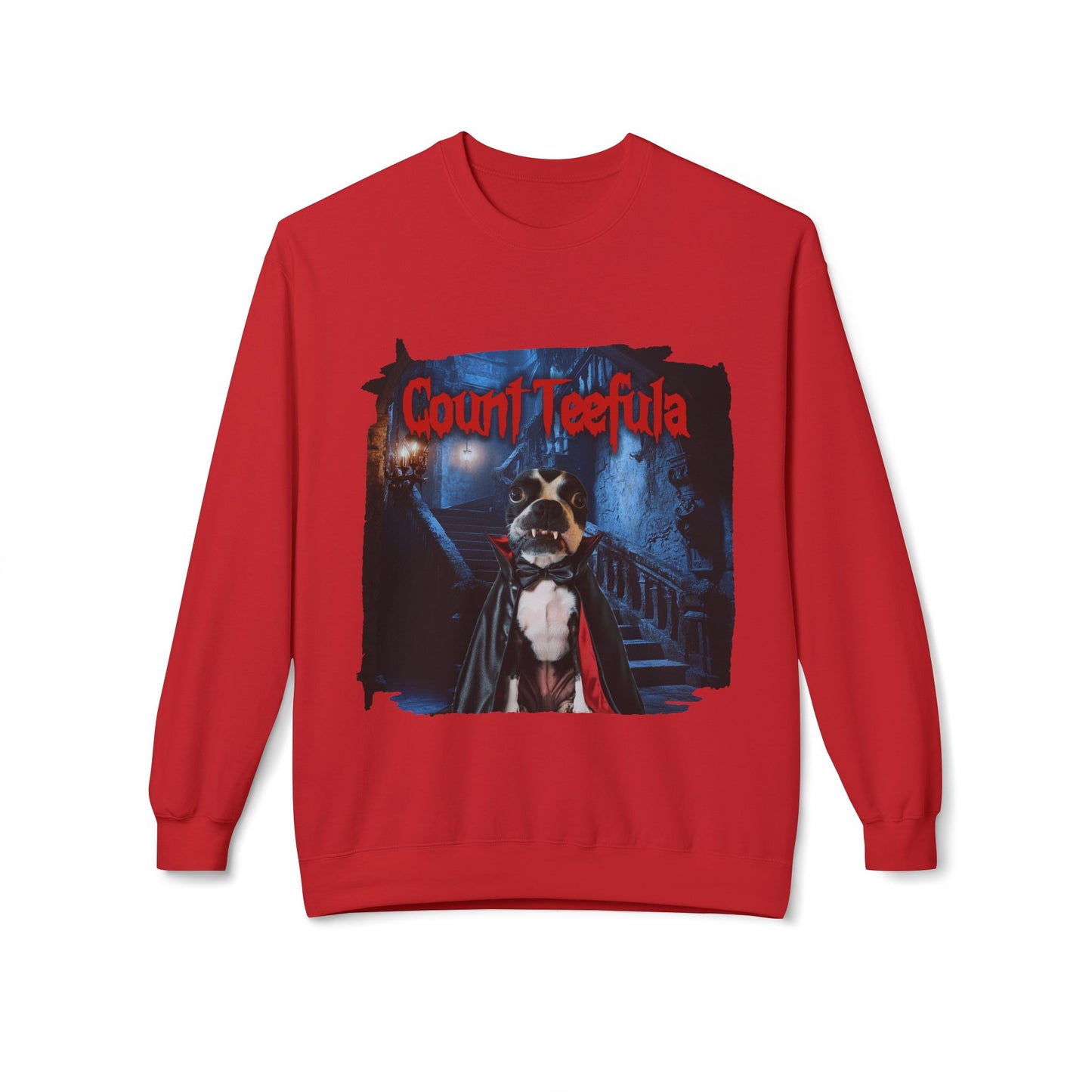 Count Teefula Crewneck Sweatshirt: Gothic Coziness