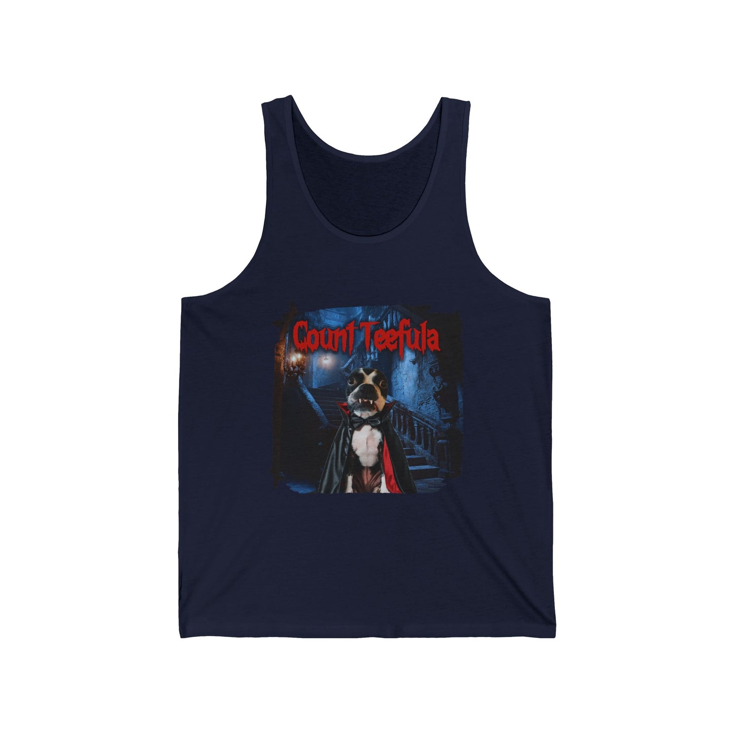 Count Teefula Unisex Tank Top: Gothic Elegance
