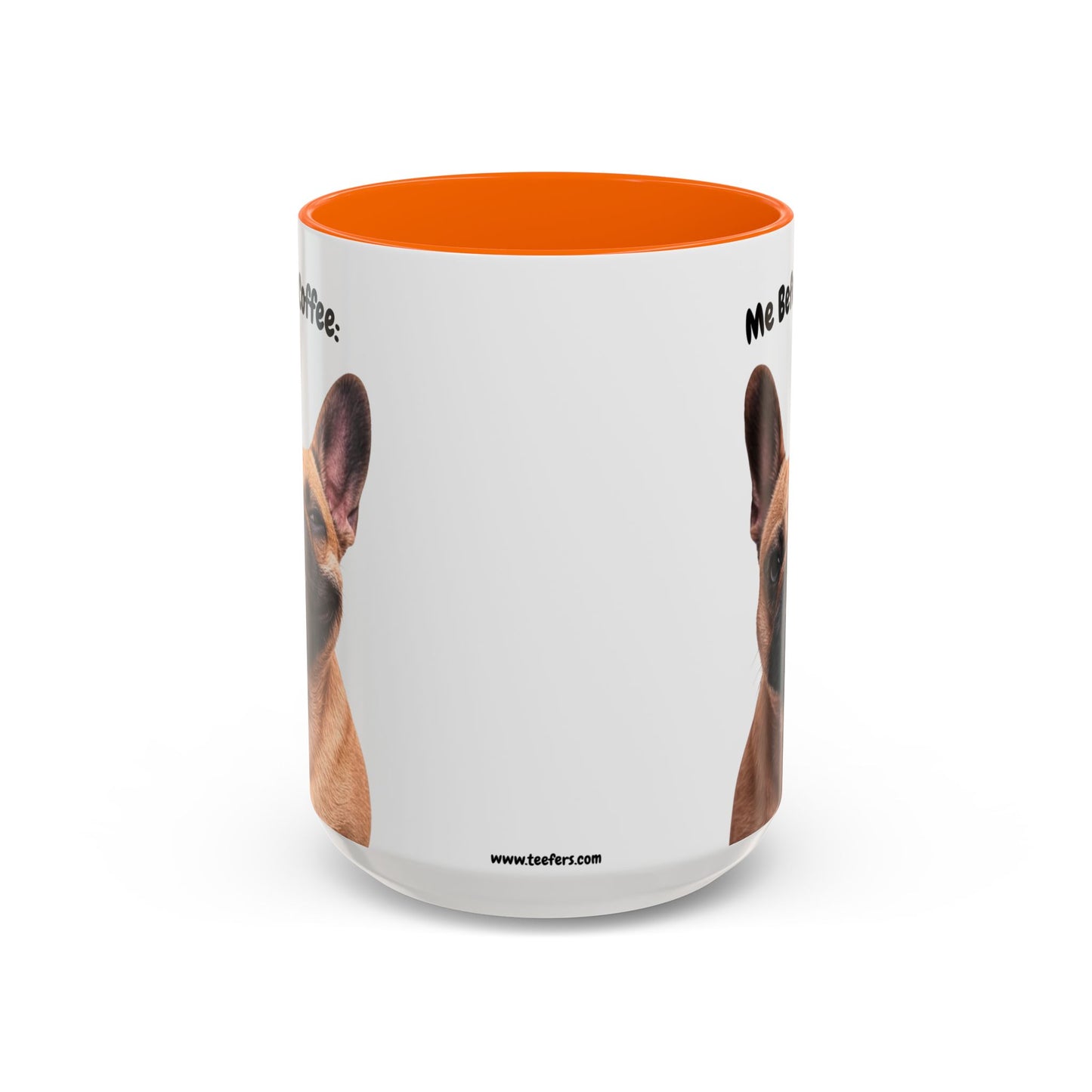 Funny French Bulldog Coffee Mug – Me Before Coffee / Me After Coffee – Cute Frenchie Teeth Design – Teefers Original
