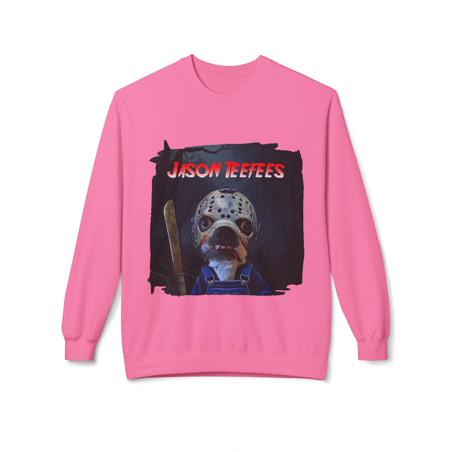 Jason Teefees Crewneck Sweatshirt: Campsite Horror Comfort