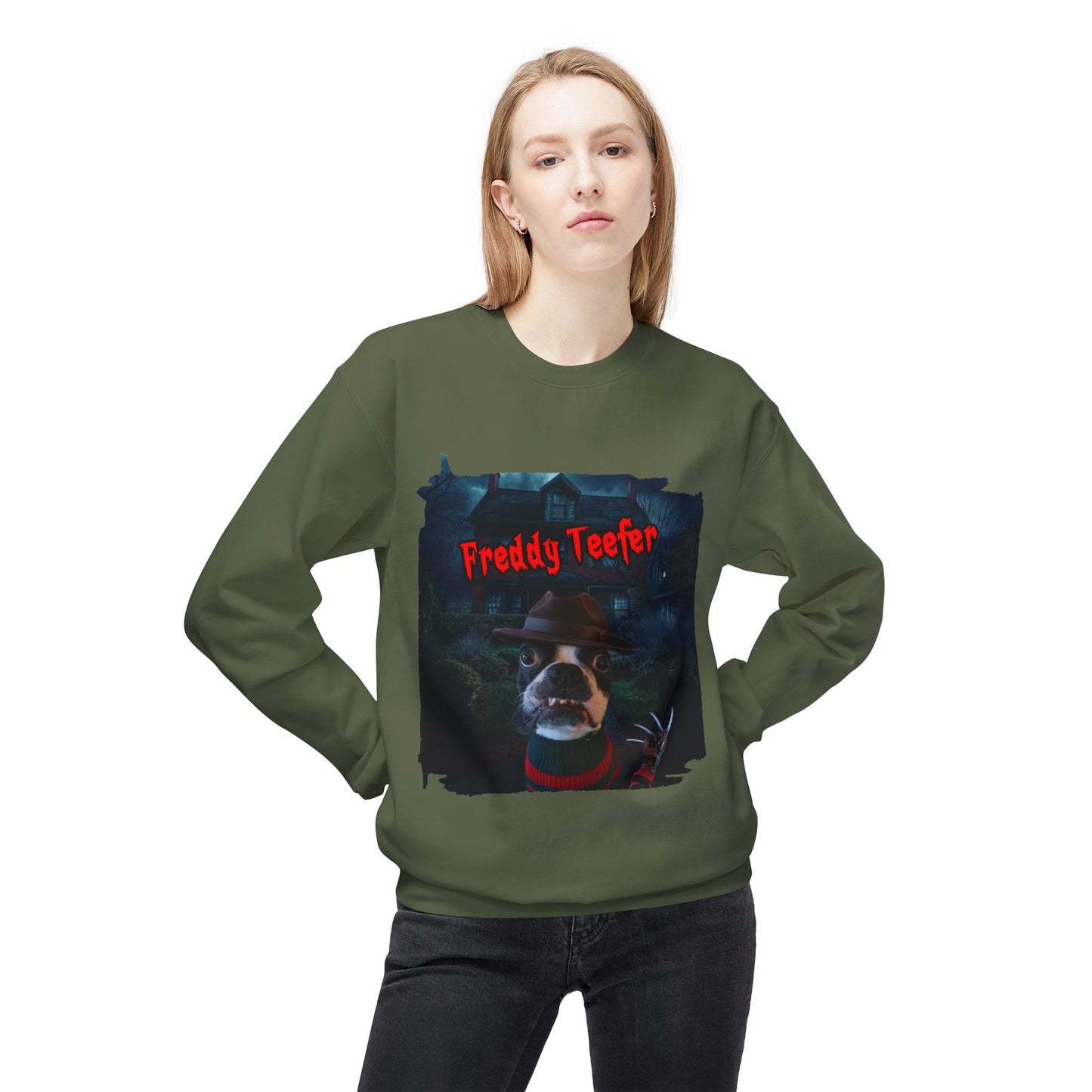 Freddy Teefer Crewneck Sweatshirt: Dream Realm Cozy