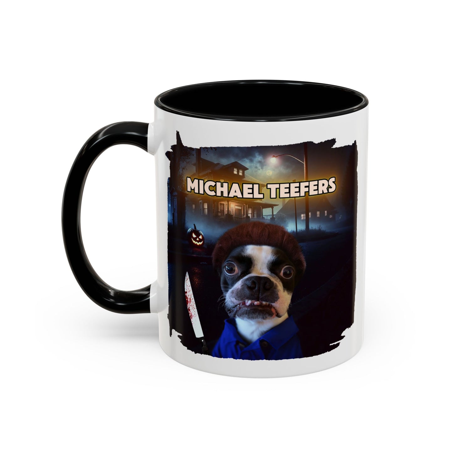 Michael Teefers Accent Mug – Brew with a Slasher Twist
