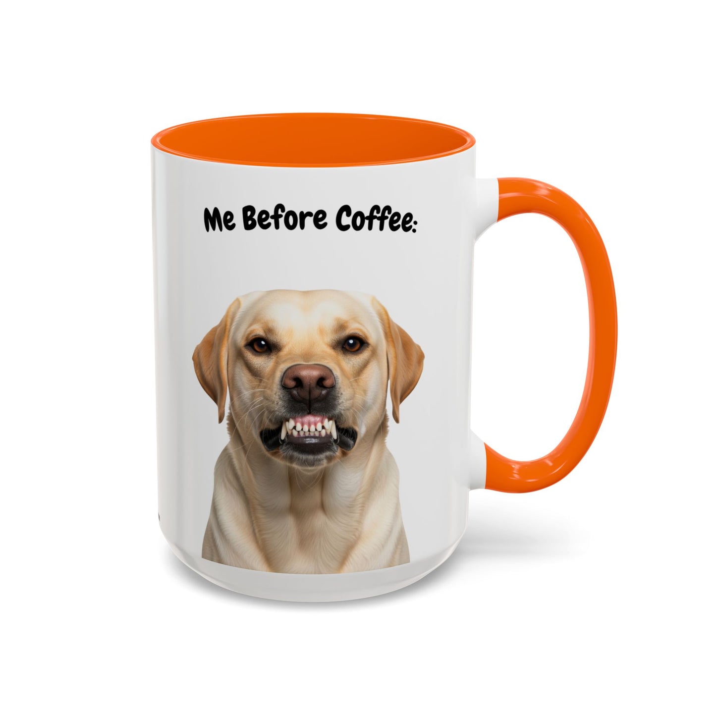 Funny Labrador Retriever Coffee Mug – Me Before Coffee / Me After Coffee – Cute Lab Teeth Design – Teefers Original