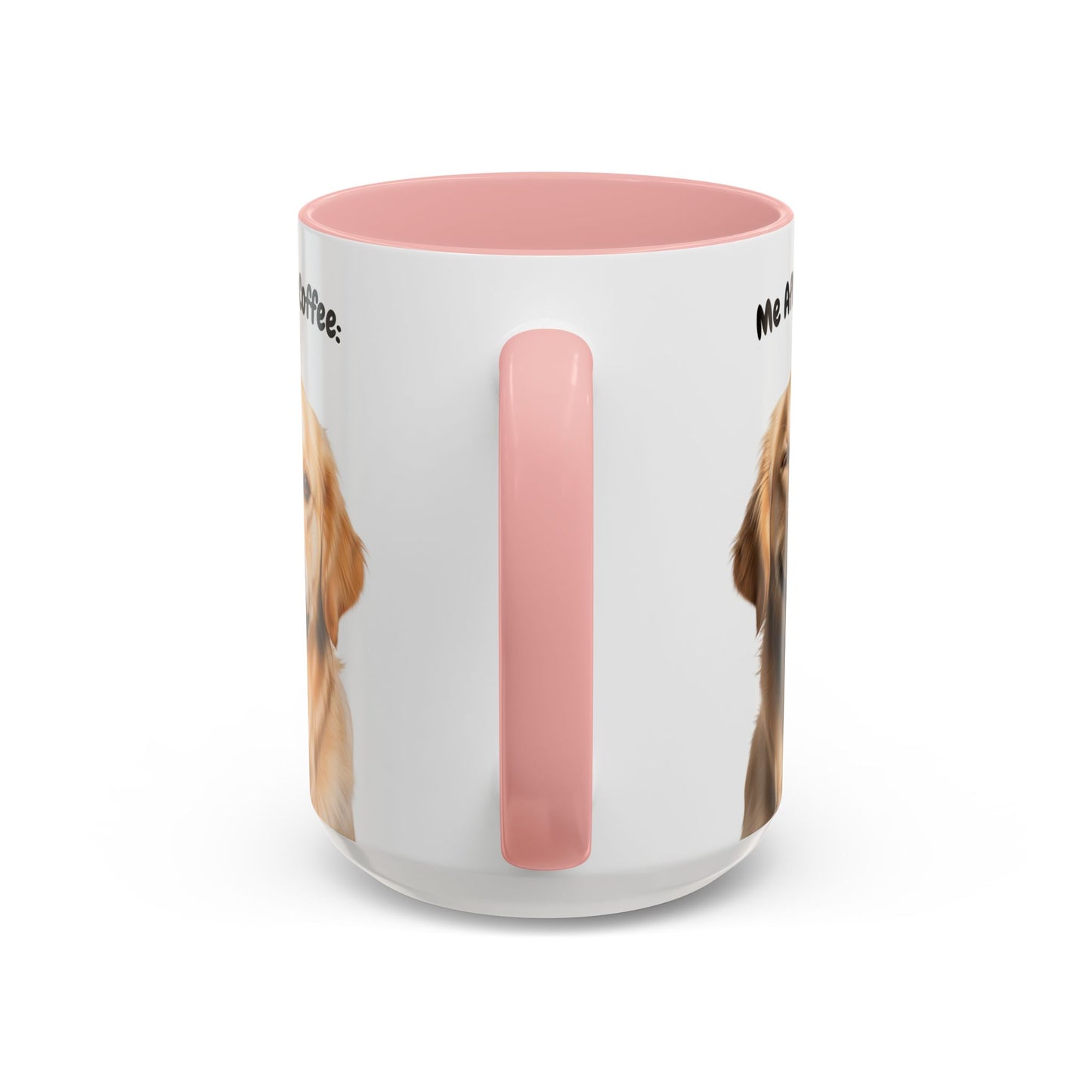 Funny Golden Retriever Coffee Mug – Me Before Coffee / Me After Coffee – Cute Golden Teeth Design – Teefers Original