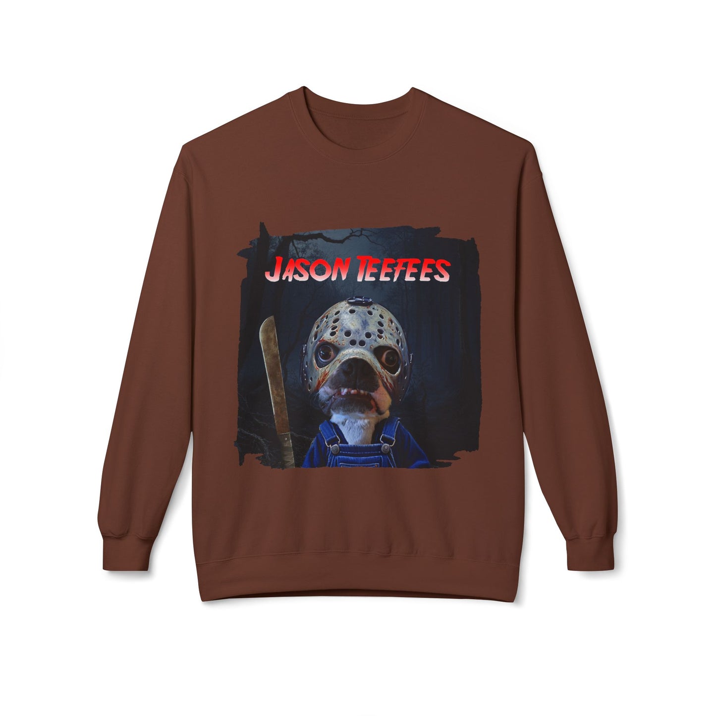 Jason Teefees Crewneck Sweatshirt: Campsite Horror Comfort