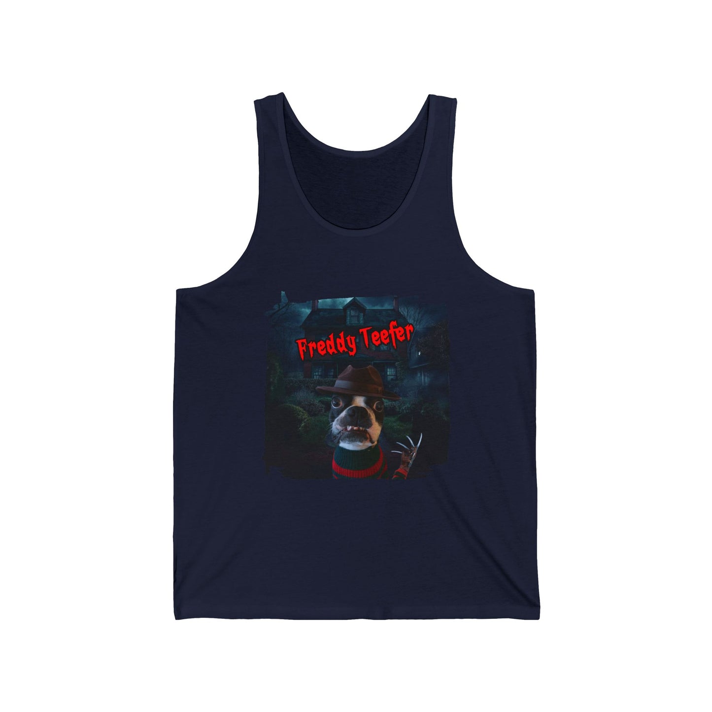 Freddy Teefer Unisex Tank Top: Nightmare Knit