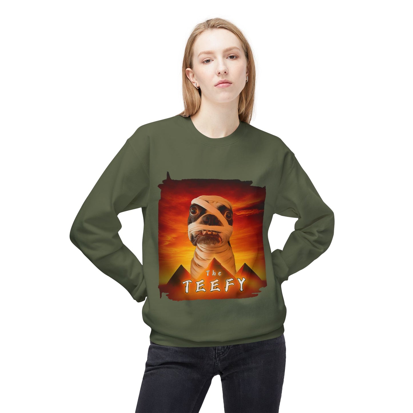 The Teefy Crewneck Sweatshirt: Ancient Comfort
