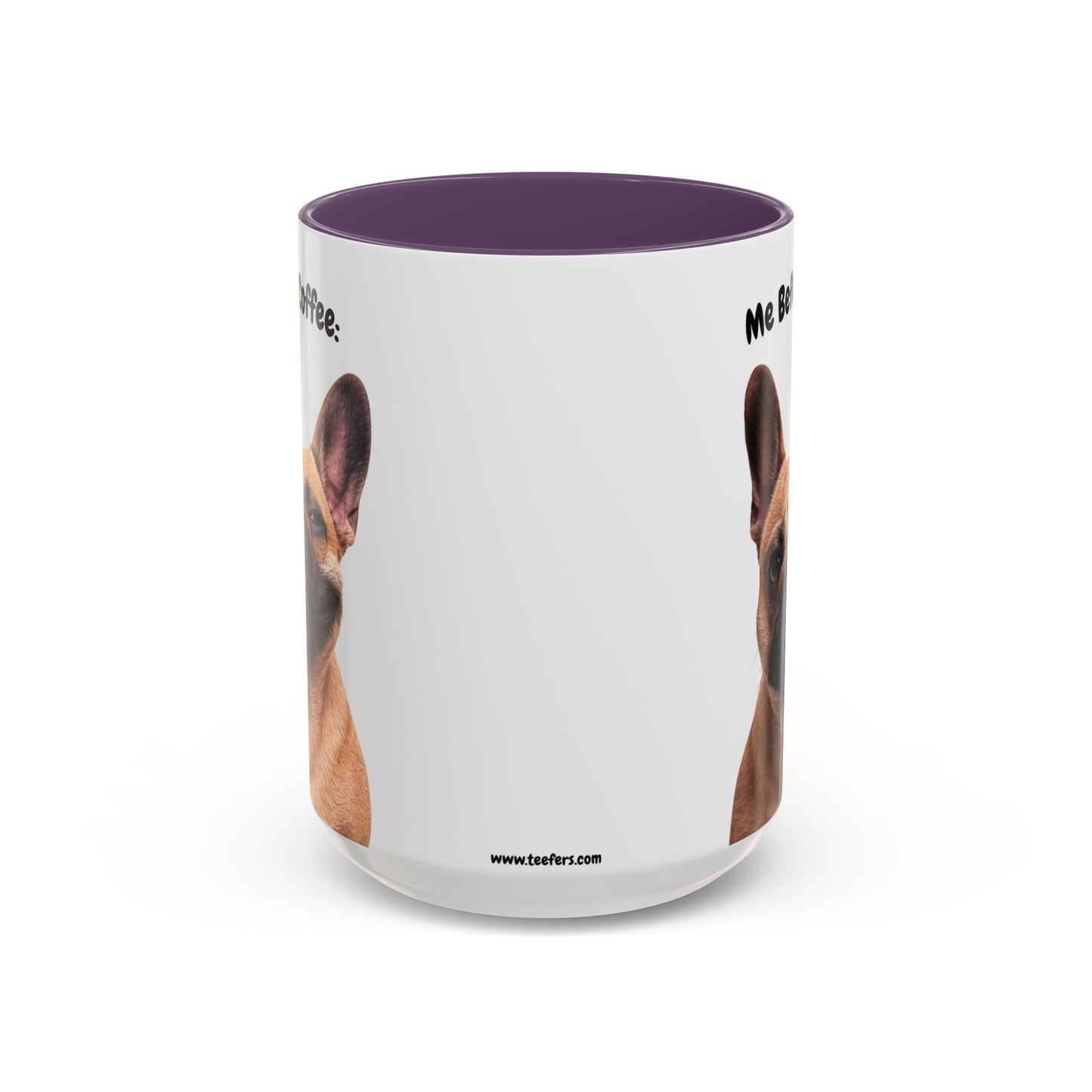 Funny French Bulldog Coffee Mug – Me Before Coffee / Me After Coffee – Cute Frenchie Teeth Design – Teefers Original