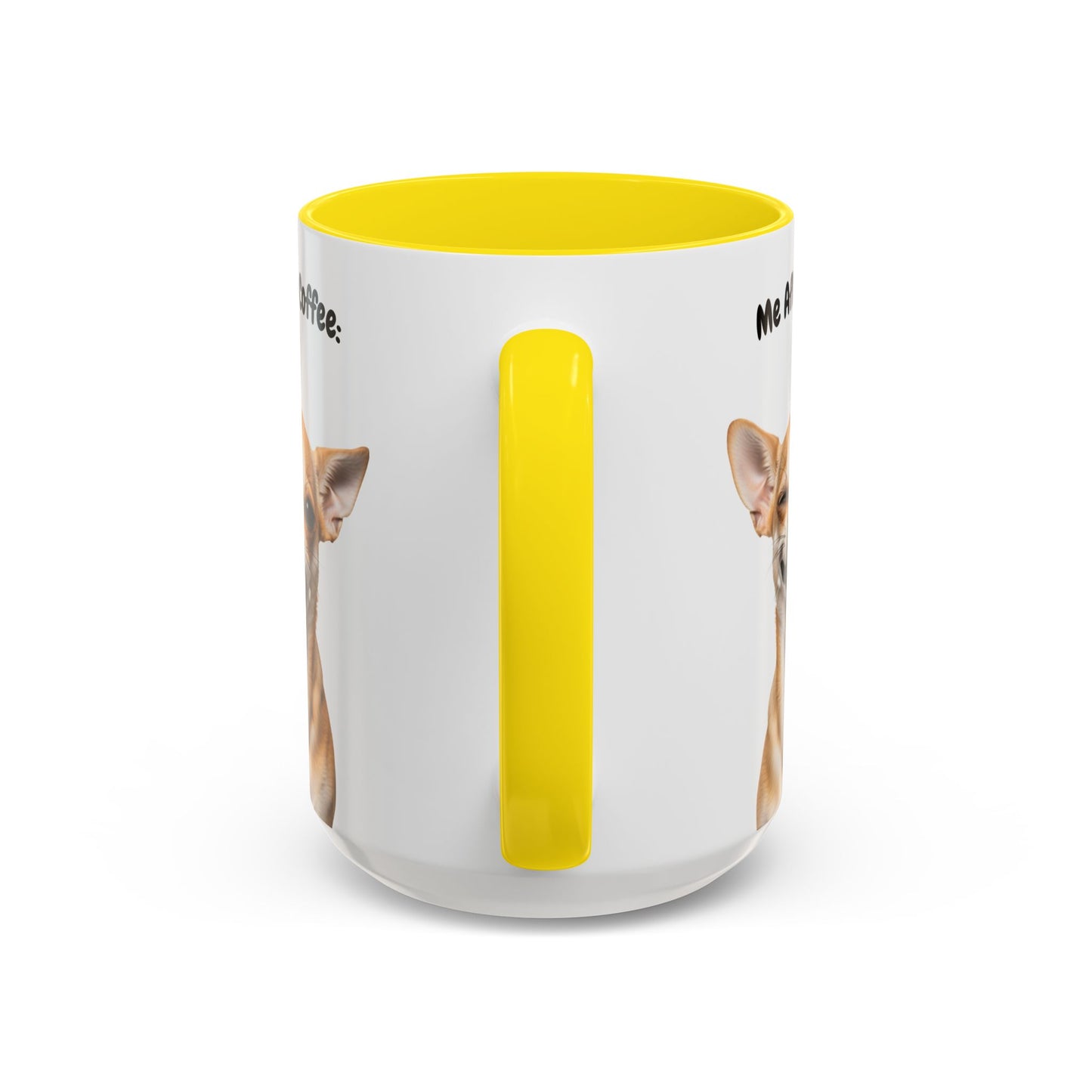 Funny Chihuahua Coffee Mug – Me Before Coffee / Me After Coffee – Cute Chihuahua Teeth Design – Teefers Original