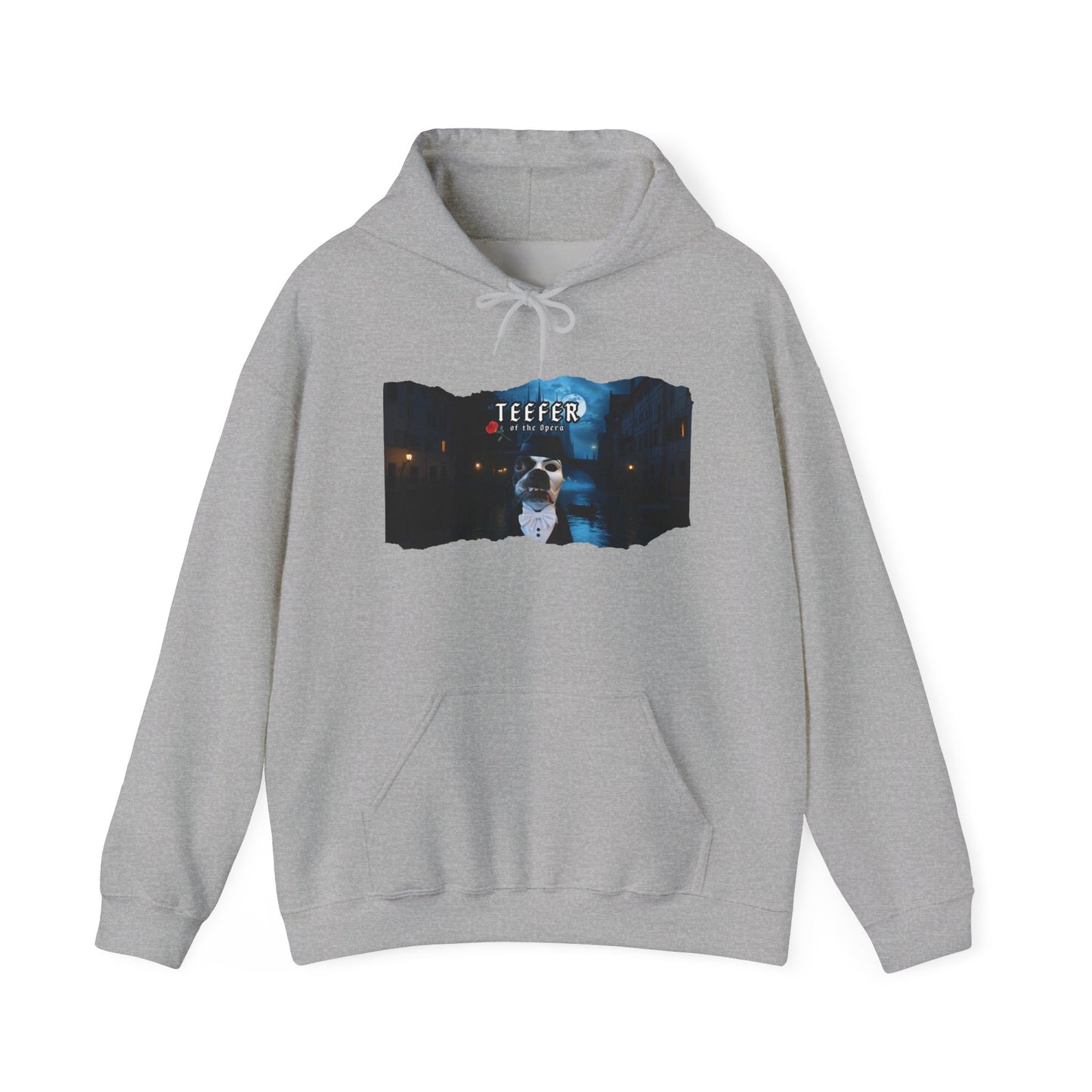 Teefer of the Opera Unisex Pullover Hoodie: Phantom Warmth
