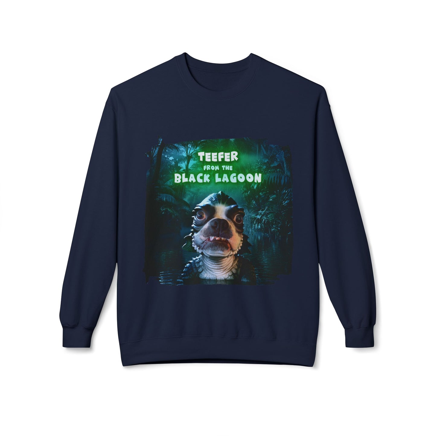 Teefer from the Black Lagoon Crewneck Sweatshirt: Lagoon Depths Comfort