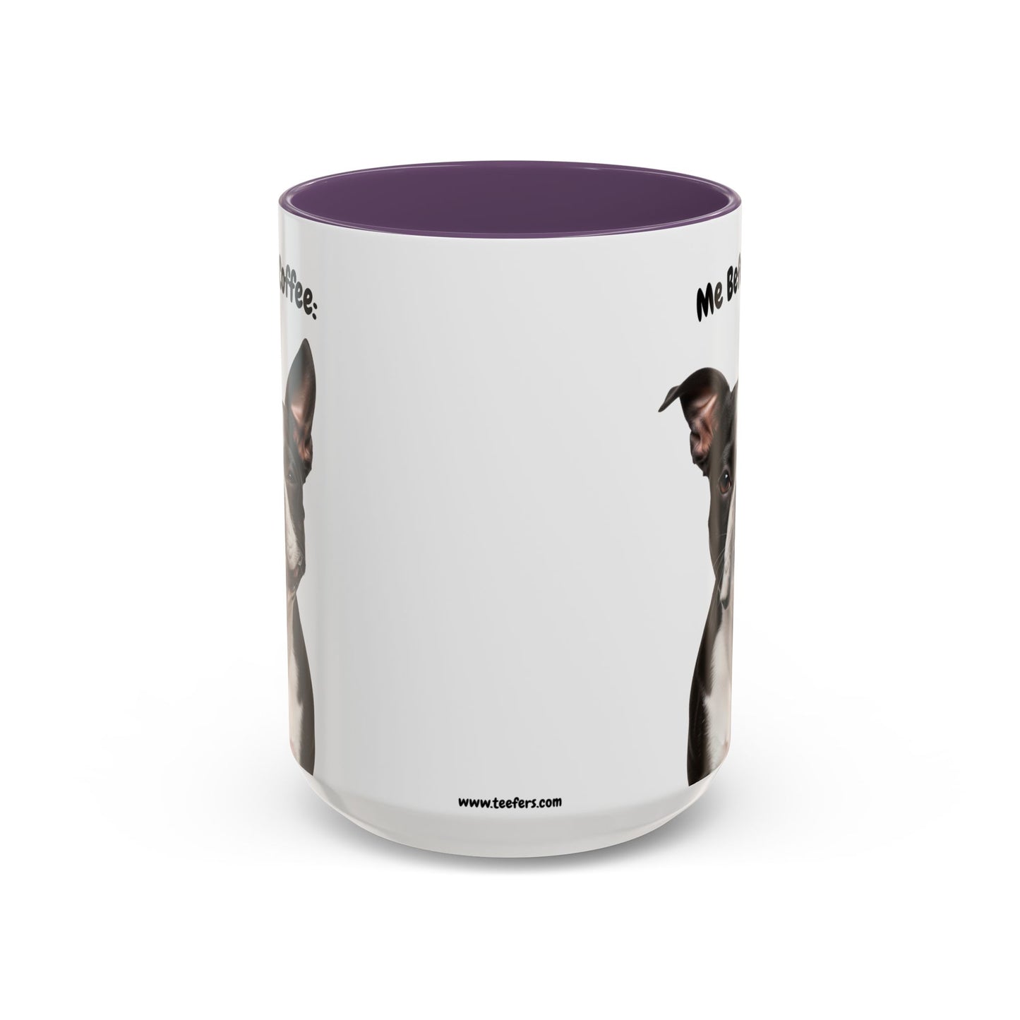 Funny Boston Terrier Coffee Mug – Me Before Coffee / Me After Coffee – Cute Boston Teeth Design – Teefers Original