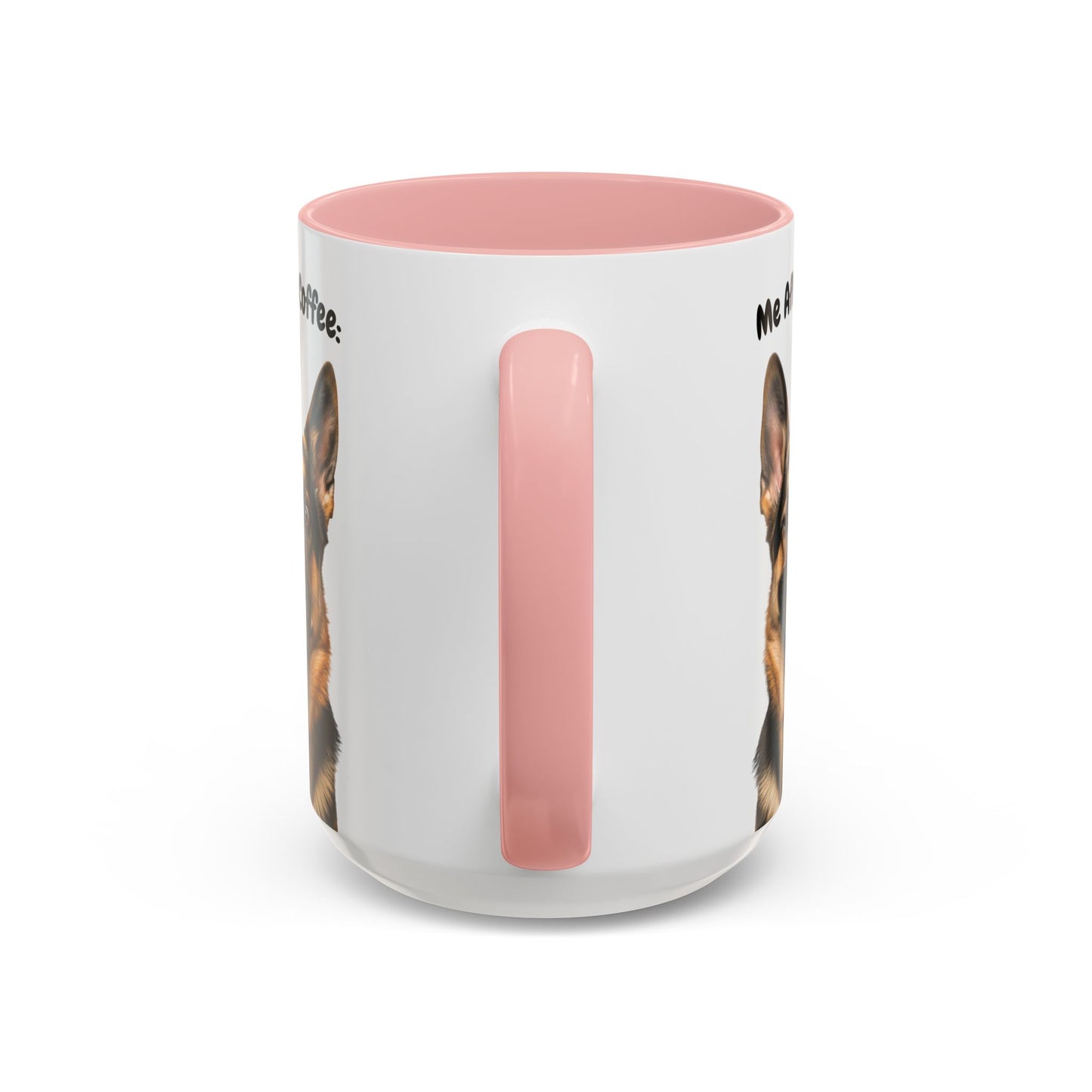 Funny German Shepherd Coffee Mug – Me Before Coffee / Me After Coffee – Cute Shepherd Teeth Design – Teefers Original