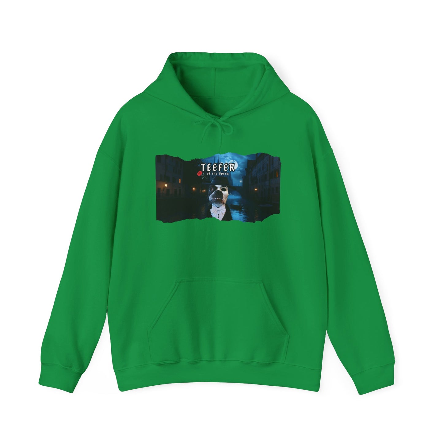 Teefer of the Opera Unisex Pullover Hoodie: Phantom Warmth