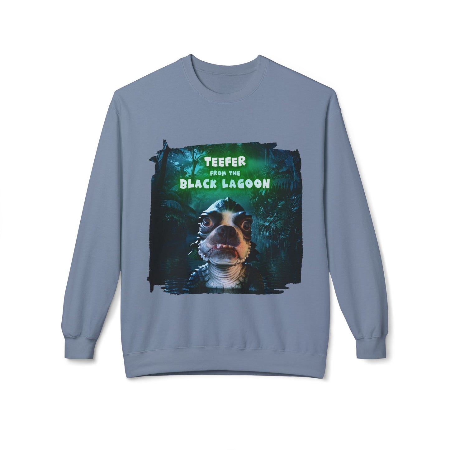 Teefer from the Black Lagoon Crewneck Sweatshirt: Lagoon Depths Comfort