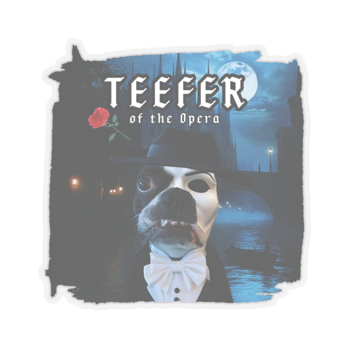 Teefer of the Opera Sticker: Dramatic Decal