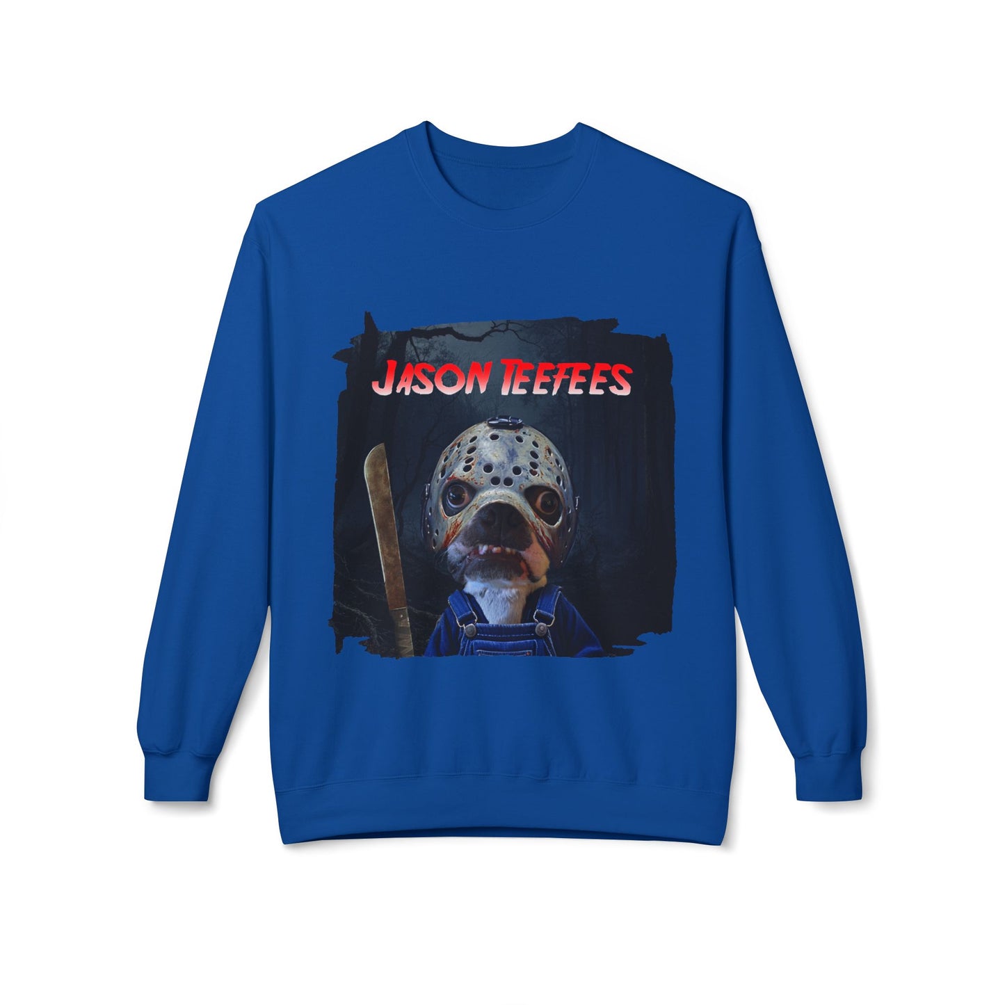 Jason Teefees Crewneck Sweatshirt: Campsite Horror Comfort
