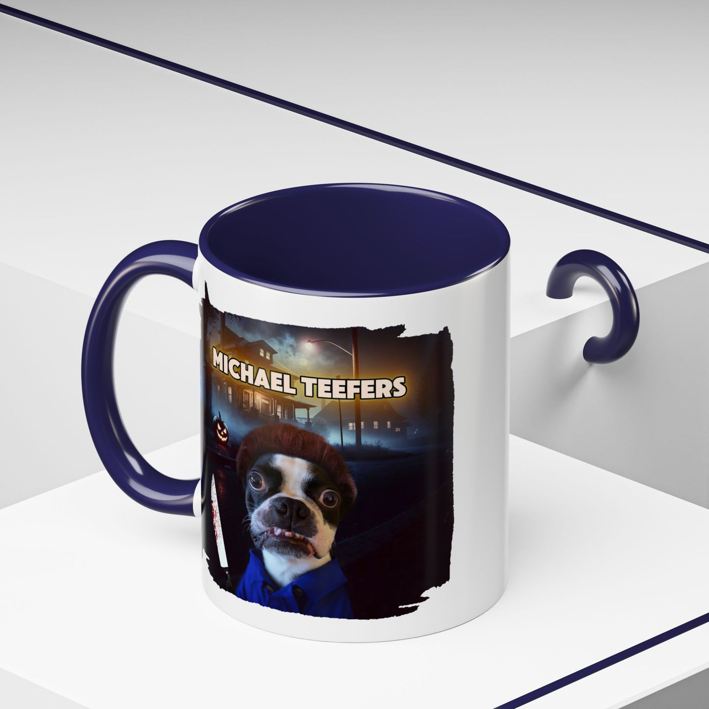 Michael Teefers Accent Mug – Brew with a Slasher Twist
