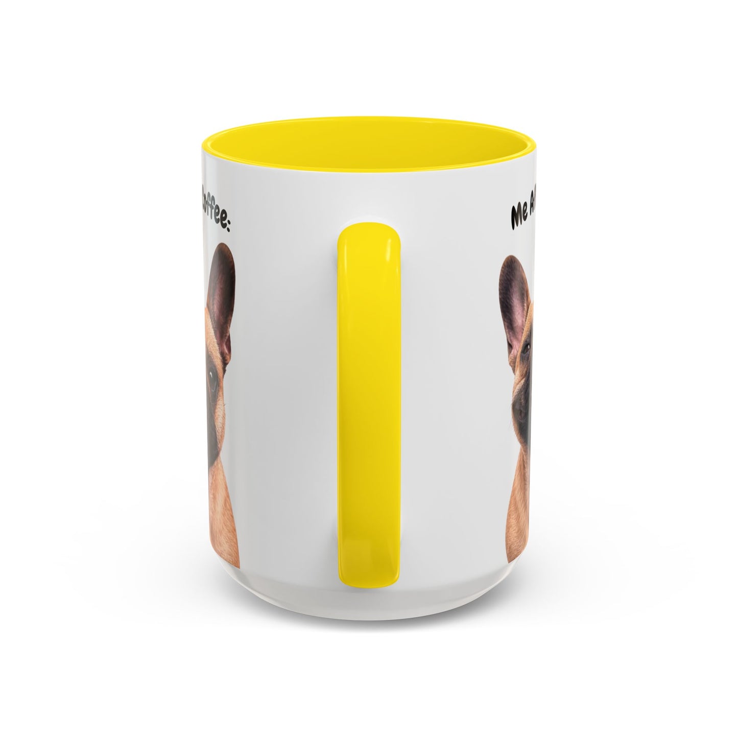 Funny French Bulldog Coffee Mug – Me Before Coffee / Me After Coffee – Cute Frenchie Teeth Design – Teefers Original