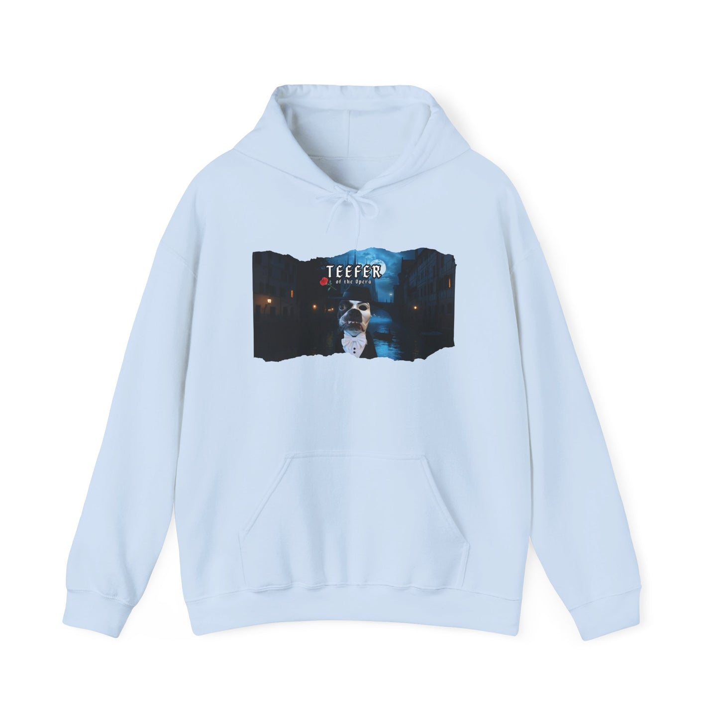 Teefer of the Opera Unisex Pullover Hoodie: Phantom Warmth