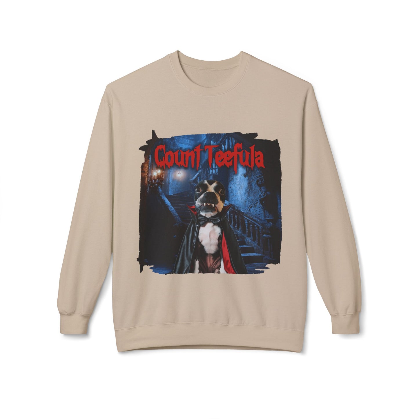 Count Teefula Crewneck Sweatshirt: Gothic Coziness