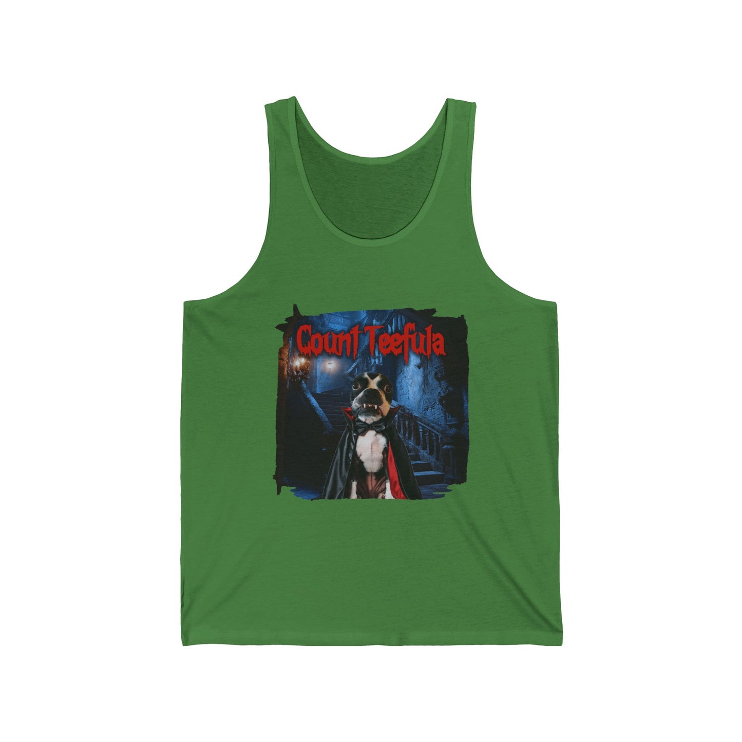 Count Teefula Unisex Tank Top: Gothic Elegance