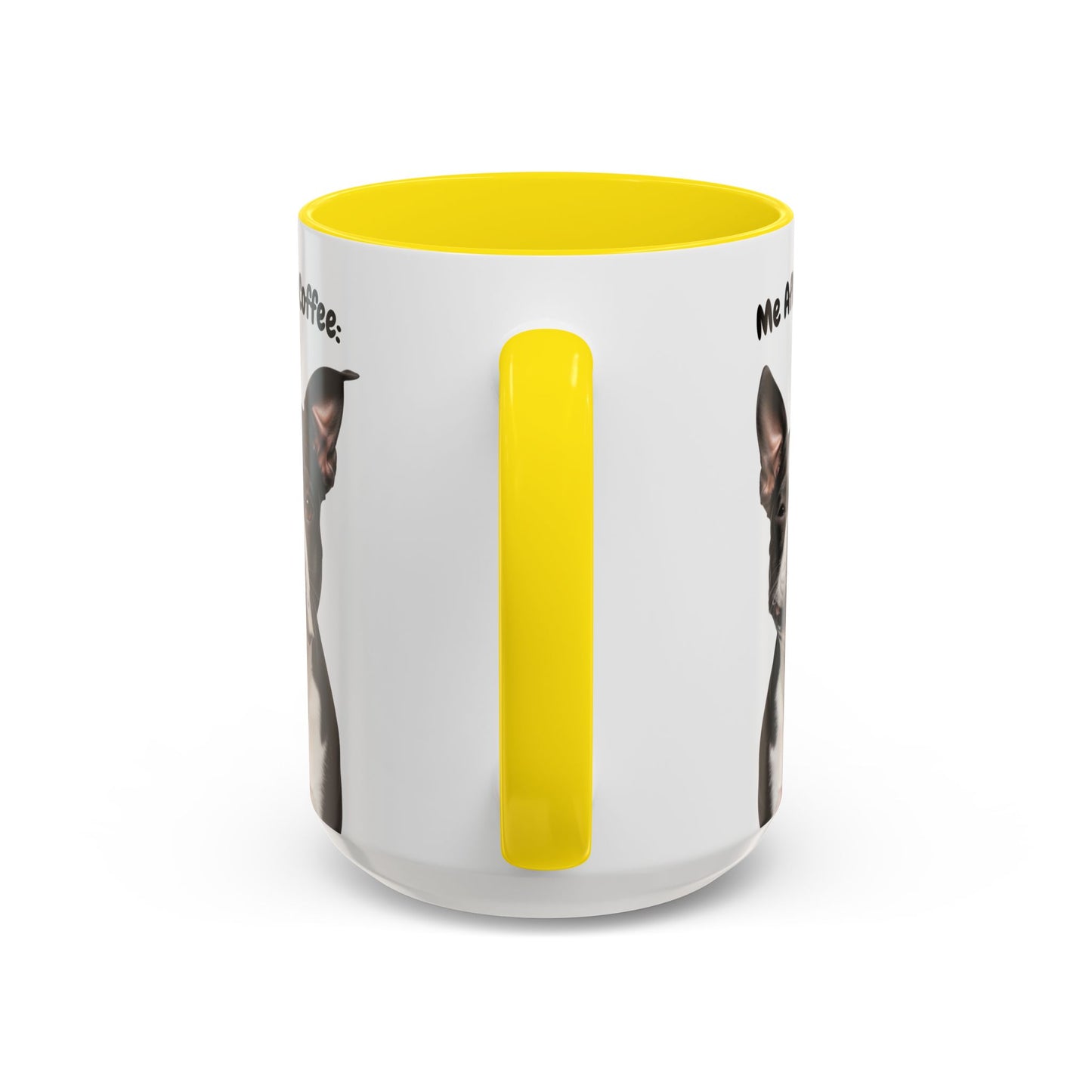Funny Boston Terrier Coffee Mug – Me Before Coffee / Me After Coffee – Cute Boston Teeth Design – Teefers Original
