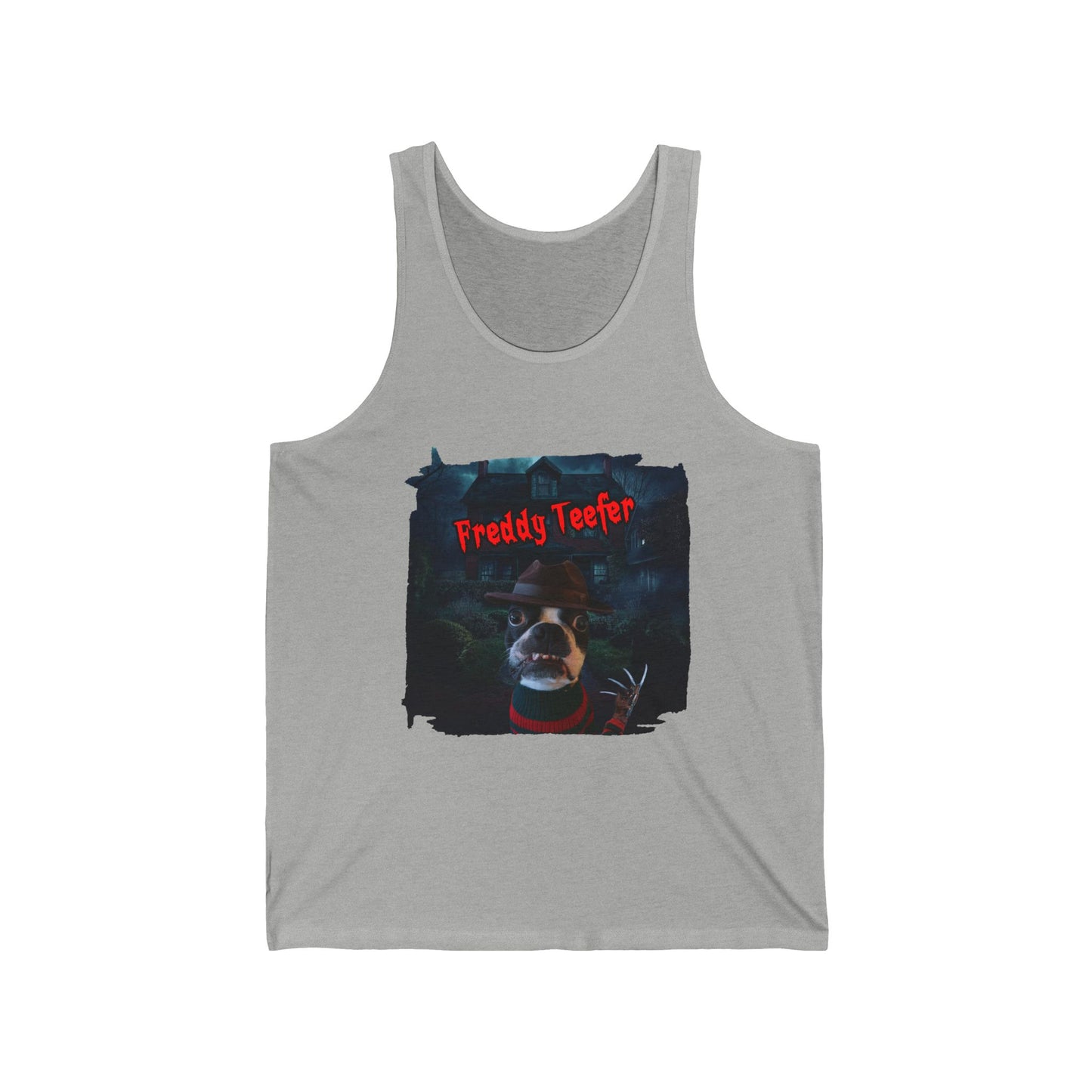 Freddy Teefer Unisex Tank Top: Nightmare Knit