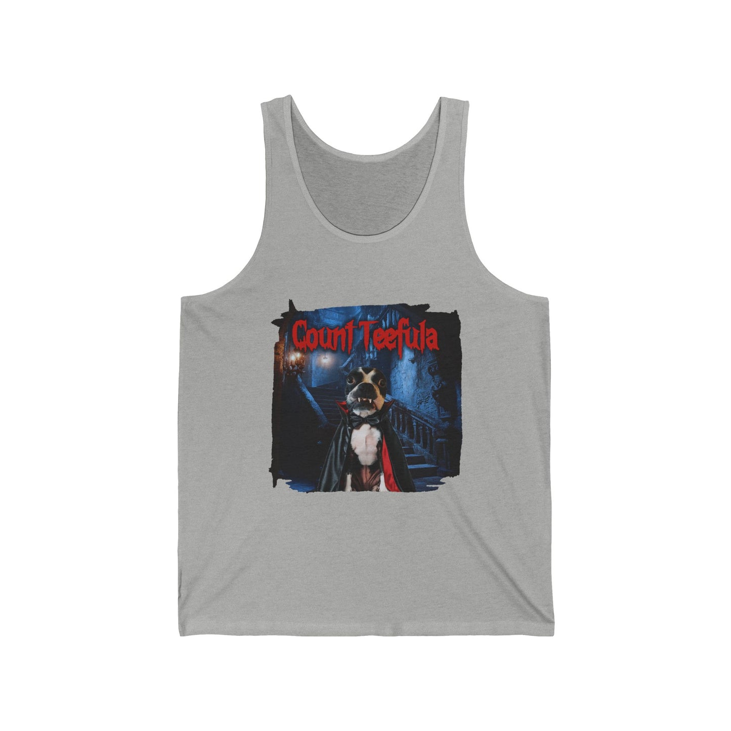Count Teefula Unisex Tank Top: Gothic Elegance