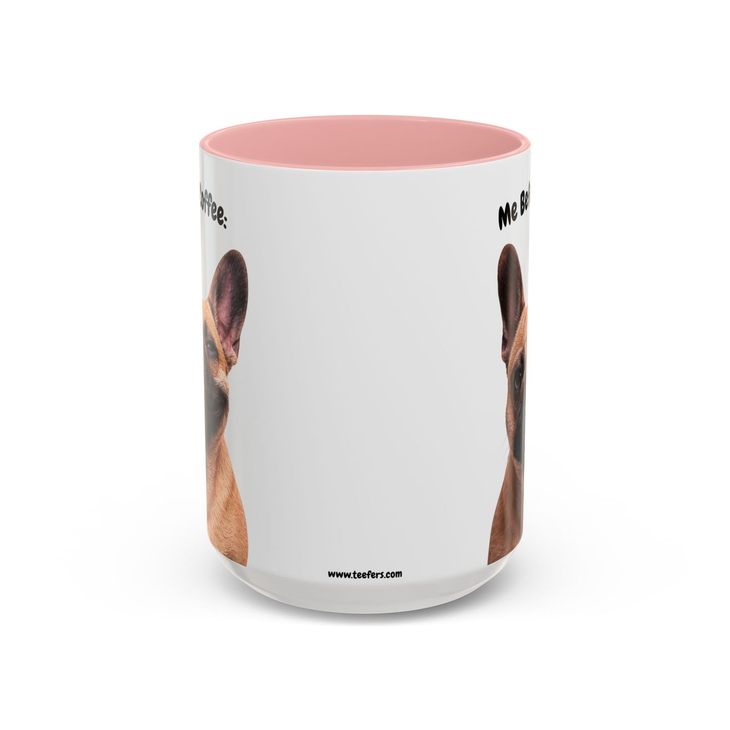 Funny French Bulldog Coffee Mug – Me Before Coffee / Me After Coffee – Cute Frenchie Teeth Design – Teefers Original